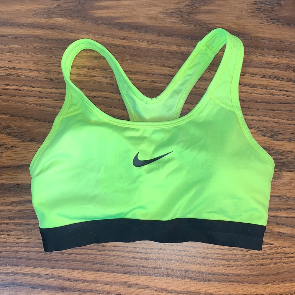Neon Yellow Nike Sports Bra XS